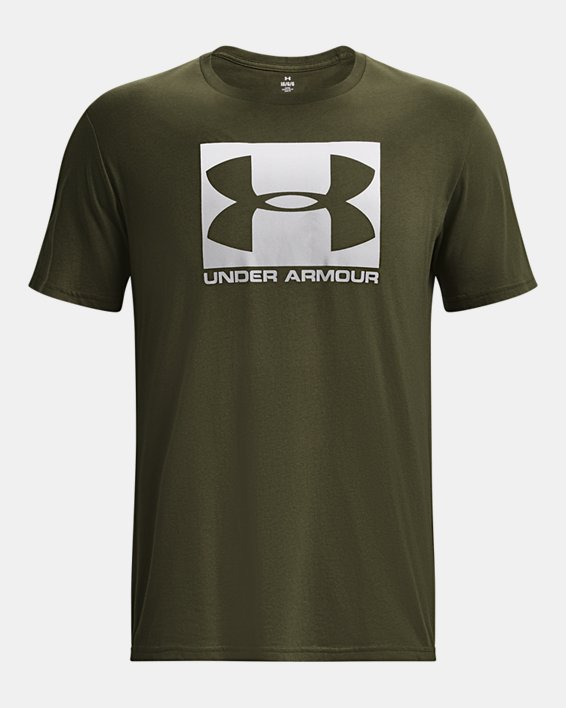 เสื้อยืดแขนสั้น UA Boxed Sportstyle สำหรับผู้ชาย in Green image number 4